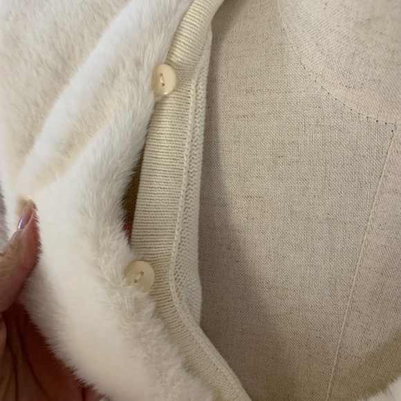 Collectif Snow Princess Faux Fur Cardigan - Picture 2 of 4